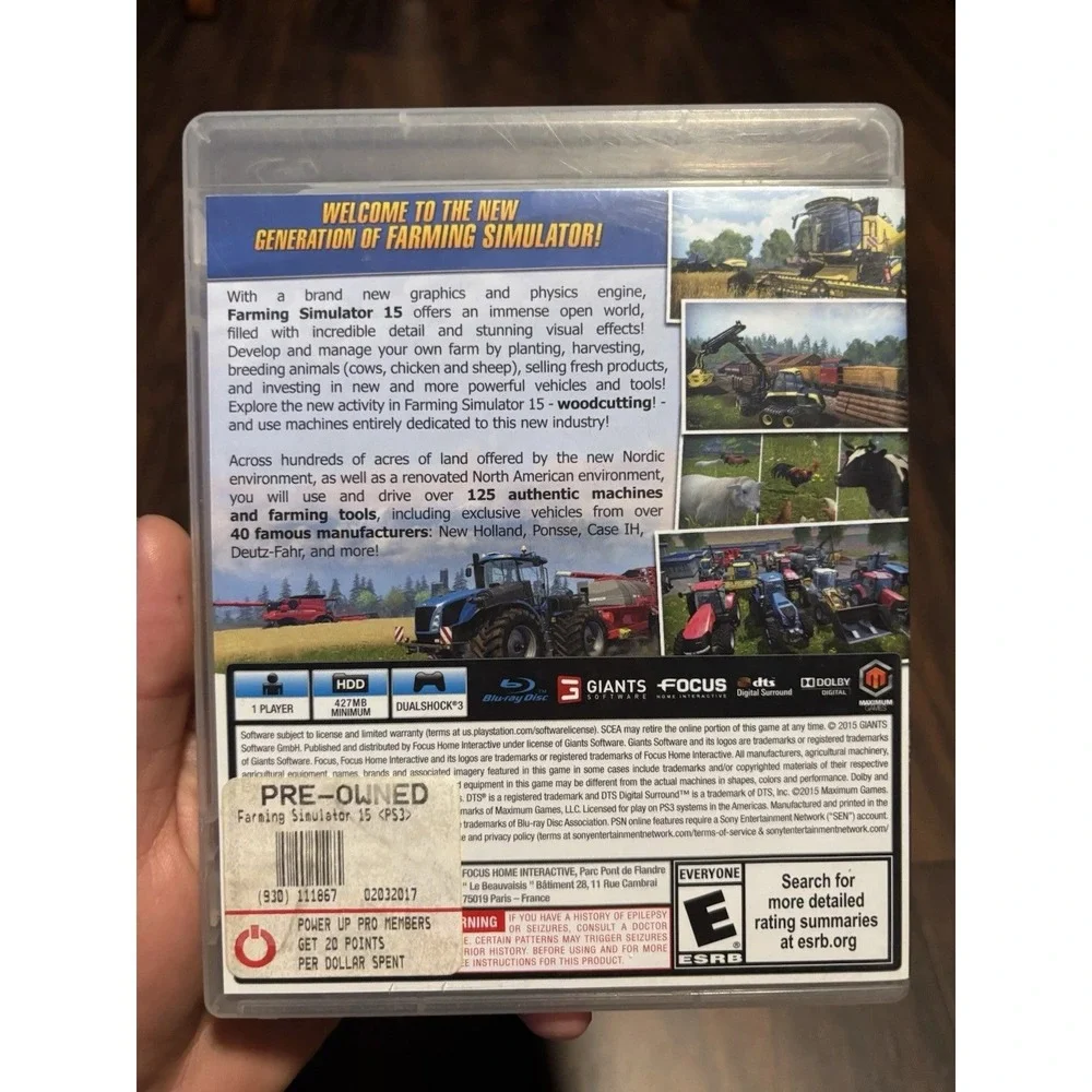 Farming Simulator 15 Sony PlayStation 3 PS3 Game Complete with Manual CIB